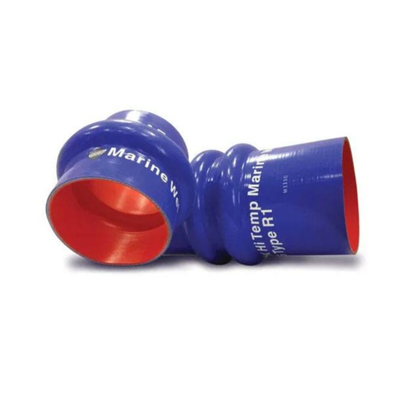Sierra Silicone Double Hump Hose Coupler 6 –  W/ Clamps