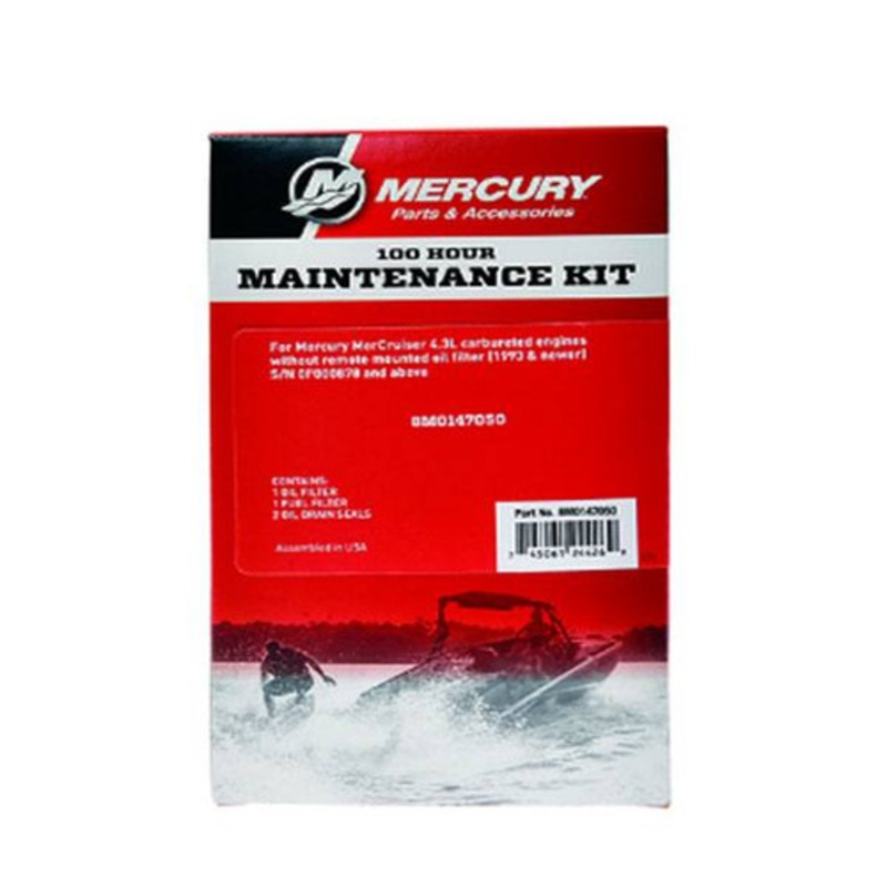 Mercruiser 8M0147050 100-Hour Service Kit 4.3L Carb