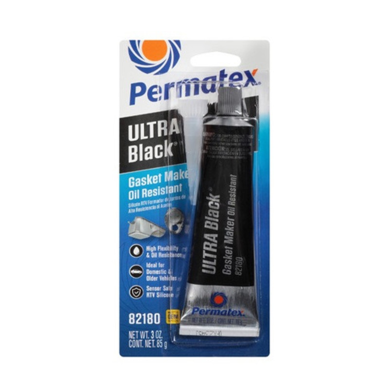 Permatex Ultra Black RTV Silicone Gasket Maker, 3 OZ