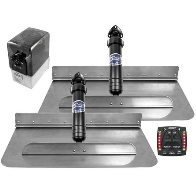 Bennett 24 x 12 Hydraulic Trim Tab Kit w/ All-in-One Control