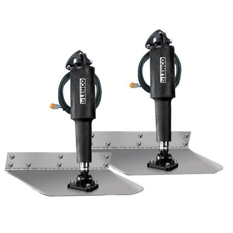 Lenco Edge Mount 12 x 18 Electric Trim Tab Kit without Switch