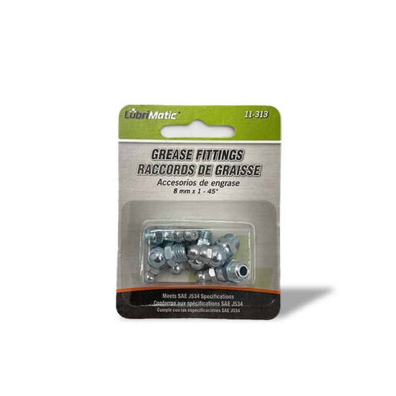 Lubrimatic 45 Grease Fitting 8mm 5 Pack