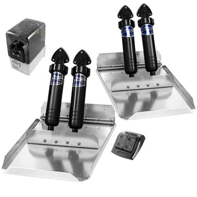 Bennett Sport 12 x 16 Hydraulic Trim Tab Kit w/Euro Rocker Trim Tab Switch