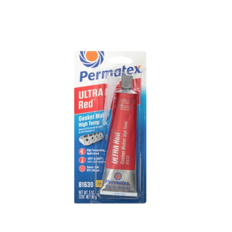 Permatex Ultra RedRTV Silicone Gasket Maker, 3 OZ