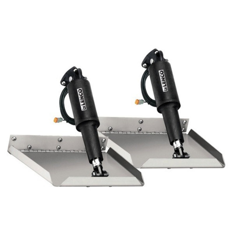 Lenco Edge Mount 12 x 9 Electric Trim Tab Kit without Switch