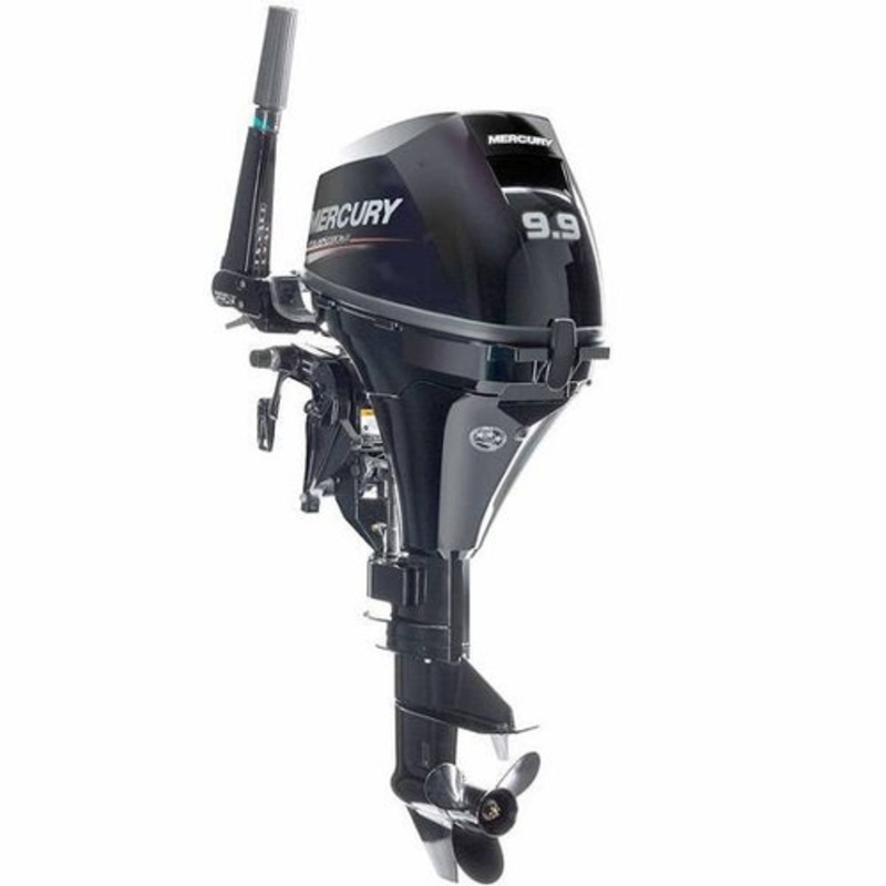 Mercury 9.9HP 4-Stroke Outboard Motor Tiller Electric Start 1F10301BK 15 Shaft