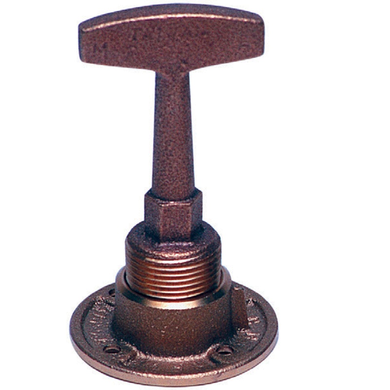 Drain Plug 1/2 Inch NPT Complete Assembly T-Handle And Drain Plug Bronze Garboard
