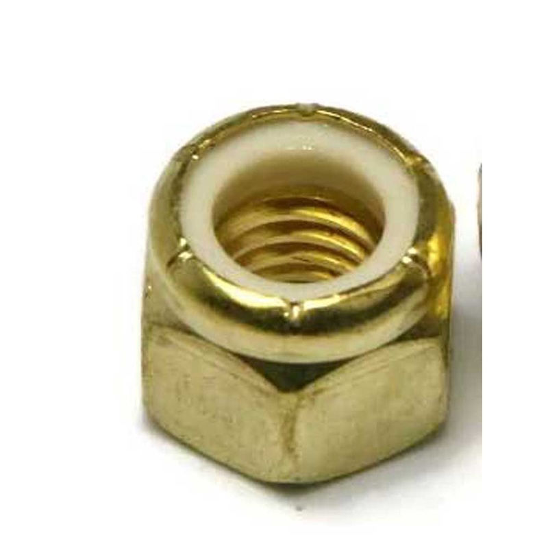 Nylock Prop Nut Brass For 1 Or 1-1/8 Shafts Nylon Prop Nut
