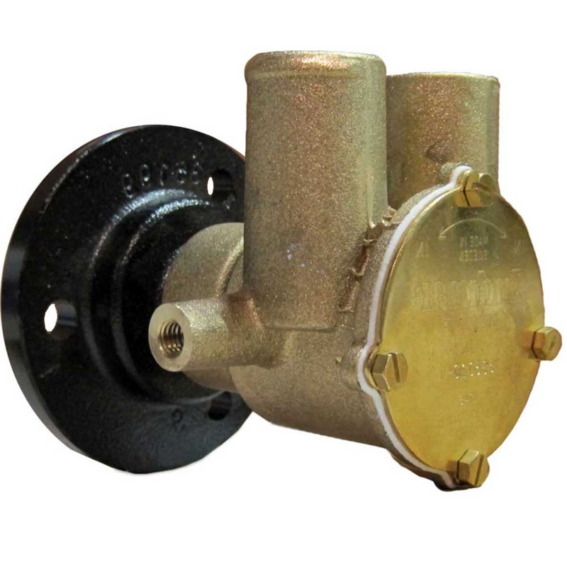 Raw Water Pump LT1 Crank Driven 3 Hole Flange High Flow F6B-9 OEM Indmar 68-5020-3
