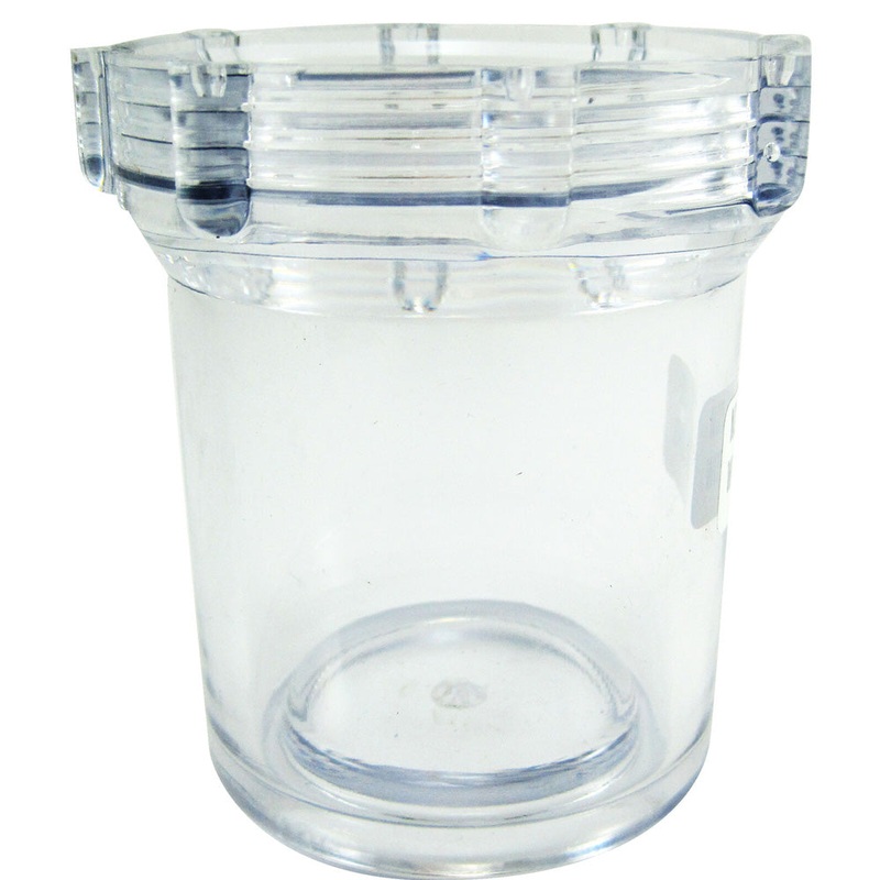 Sea Strainer Bowl Clear Replacement Sherwood Strainer Fits 1 Inch, 1-1/4 Inch & 1-1/2 Inch NPT SHER-14380