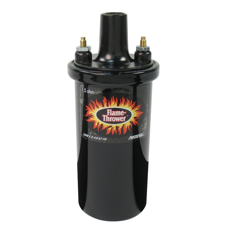 Ignition Coil Pertronix Flame Thrower 1.5 ohm Black OEM# IG-40011