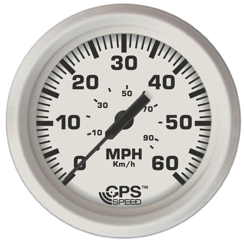 Speedometer GPS Dress White Inboard 60 MPH – Faria Beede Instruments