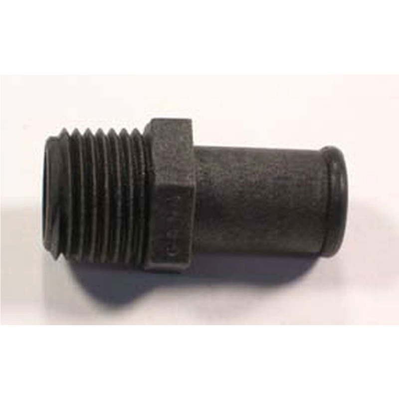 Fitting 1/2 NPT X 5/8 Barb Straight For Manifold Water Drain Hose Indmar 60-5004