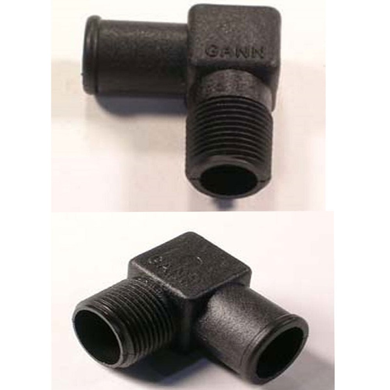 Manifold Elbow Kit Nylon EXT Manifold Replaces Old 1 Piece T-Fitting Indmar OEM 605012_605019 – 60-5084K