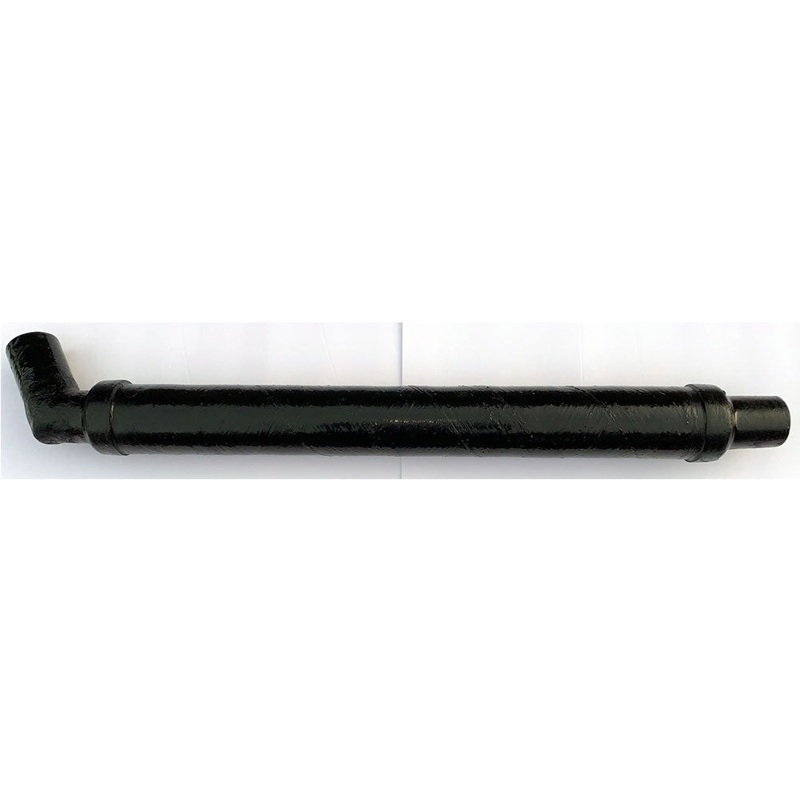 Muffler Interchangeable Angled 3 Inch O.D. 60 Inlet With 3 Inch O.D. Straight Outlet 46 Inches Long OEM UM-288-3001