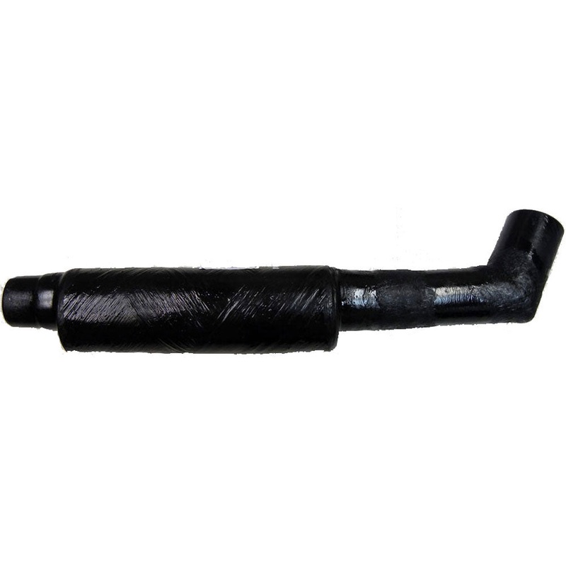 Muffler Supra-Moomba 104378 Interchangeable Angled 3-1/2 Inch 60 O.D. Inlet 3 Inch O.D. Straight Outlet 34 Inches OEM UM-104378