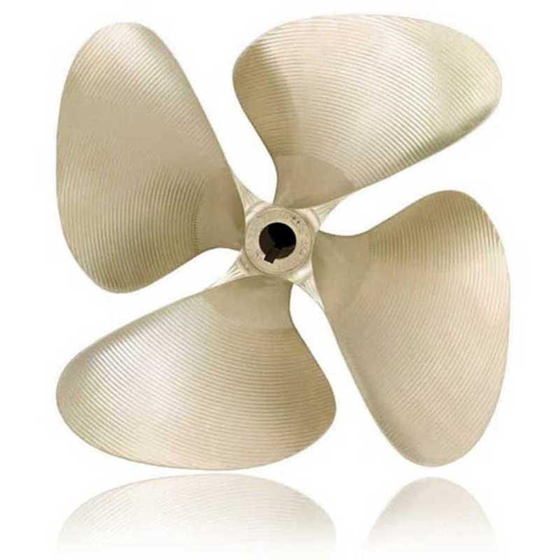 # 436 OJ SKIPRO 4 Blade Propeller 1-1/8 Bore Left Hand 13.70 X 15.00 Keyed .110 Cup