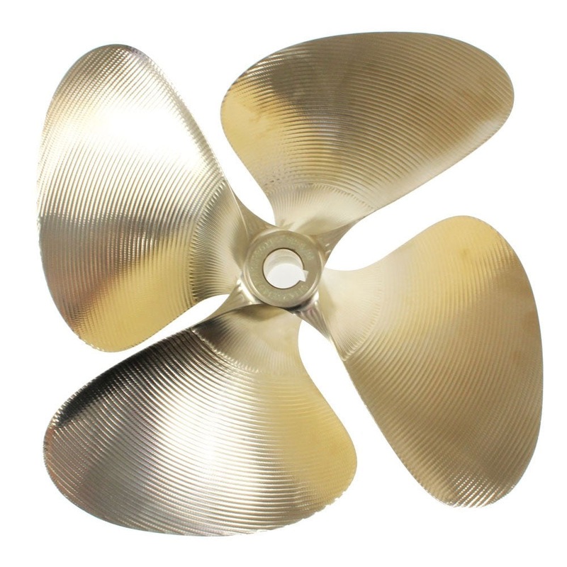 # 915 OJ WAKEPRO-V3 – 4 Blade Propeller 1-1/8 Bore Left Hand 14.75 X 14.50 Keyed .120 Cup