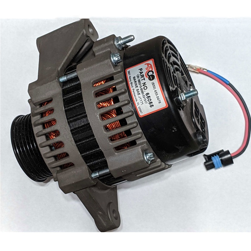Alternator 75 Amp Mando With 2 Mounting Foot For Serpentine 6 Groove Pulley