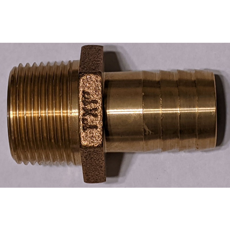 Hose Barb 1 Inch Straight Brass For Marine Hardware 1 Strainers OEM Marine Hardware
