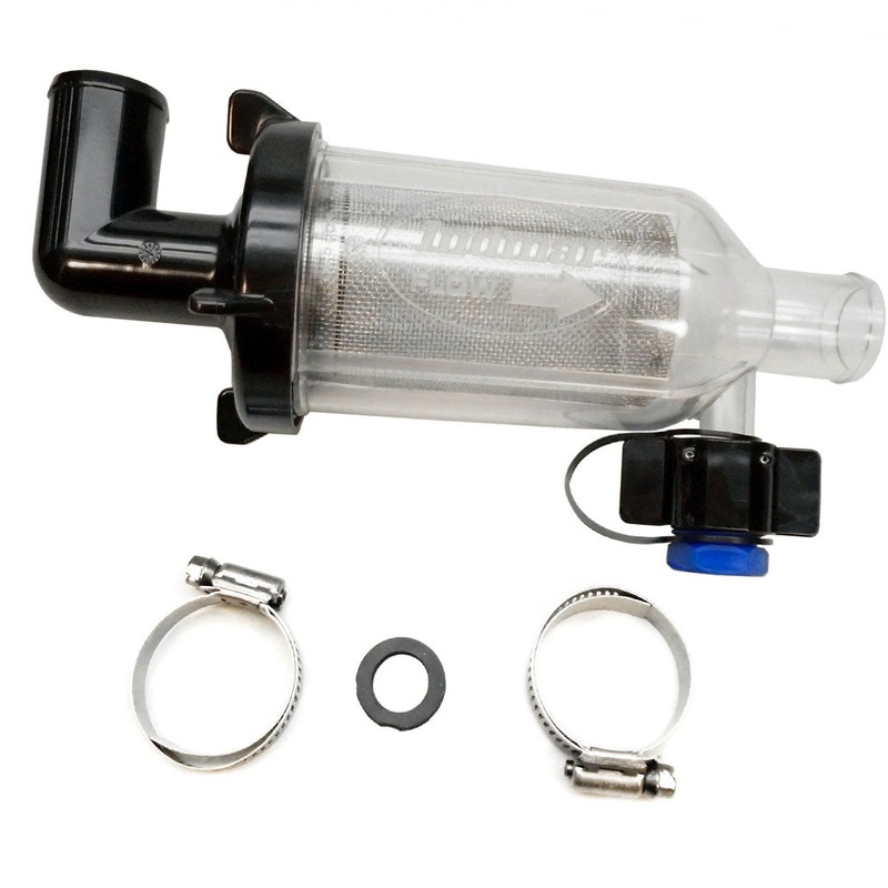 Strainer Pro Indmar Angled Ends With Built In Flush Kit 1-1/4 Inch By Indmar