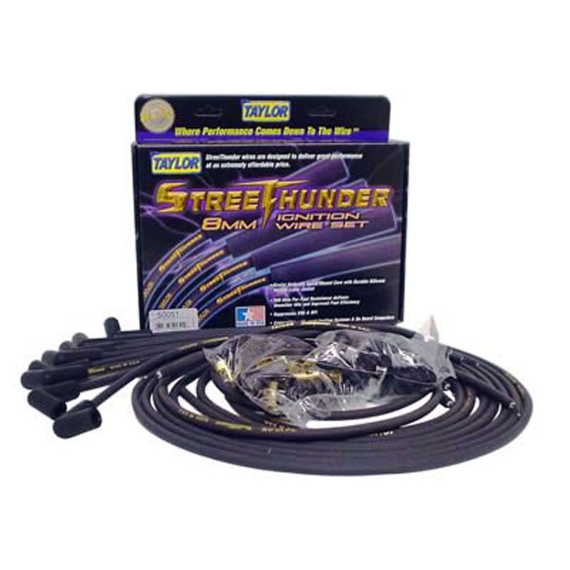 WIRE SET SPARK PLUG STREET THUNDER TAYLOR STREET 8MM BLACK