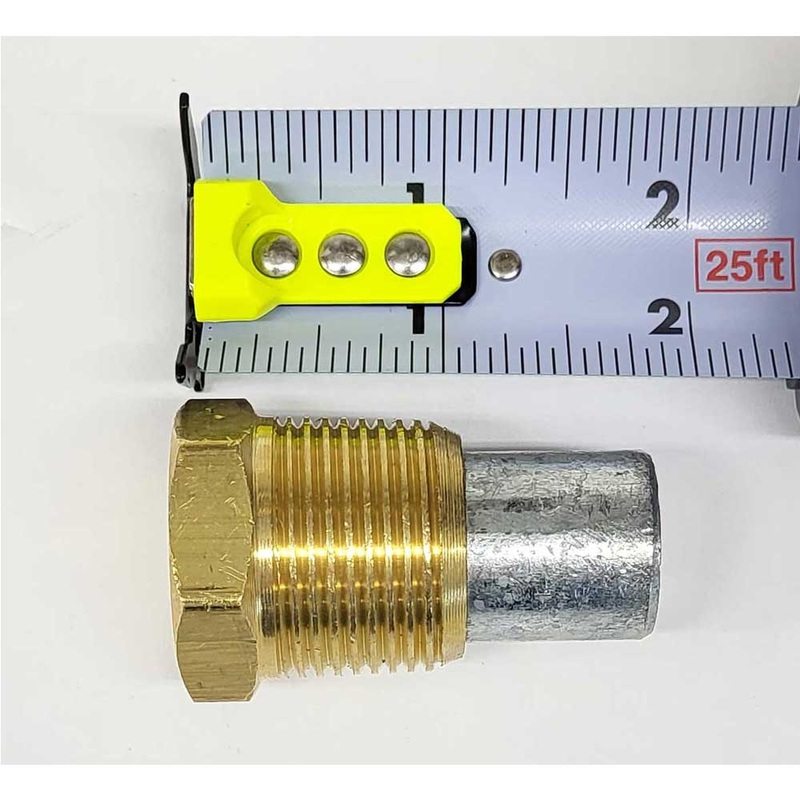 Anode Zinc Drain Plug IND V-Drive  Indmar Brand OEM 49-5602 Old Style
