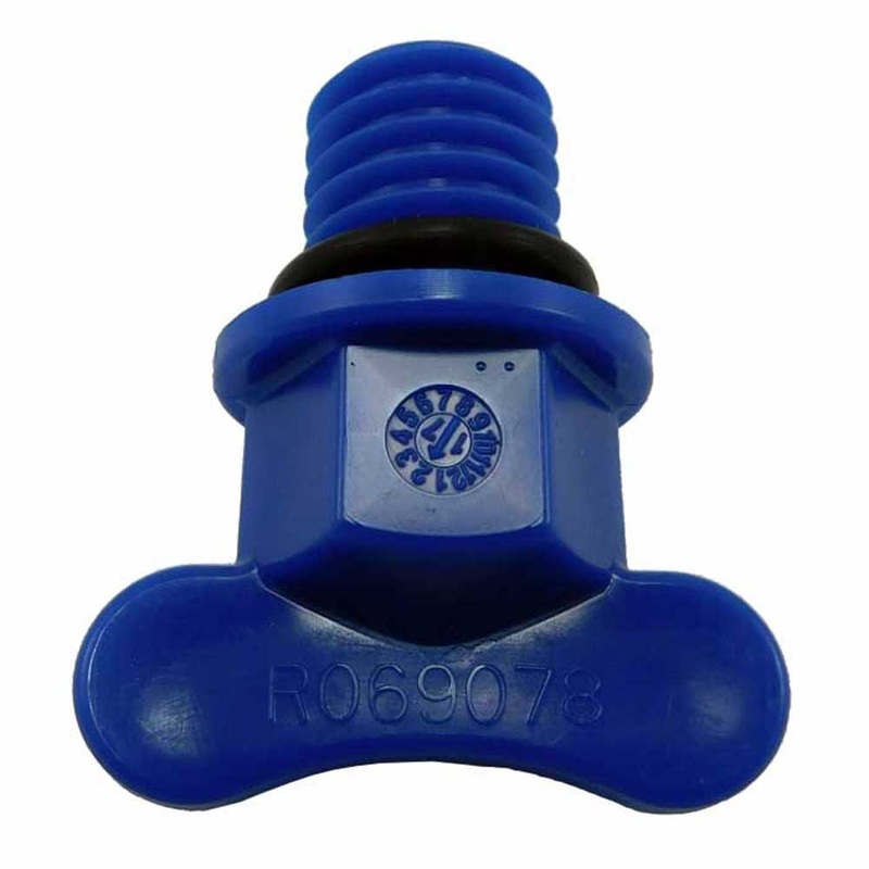Drain Plug Blue PCM Crusader Petcock – OEM# R069078