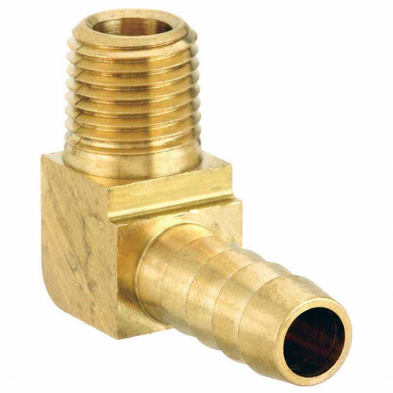 Fitting 90 Degree Elbow 1/4 NPT X 3/8 Fuel Barb Original Crusader R024089