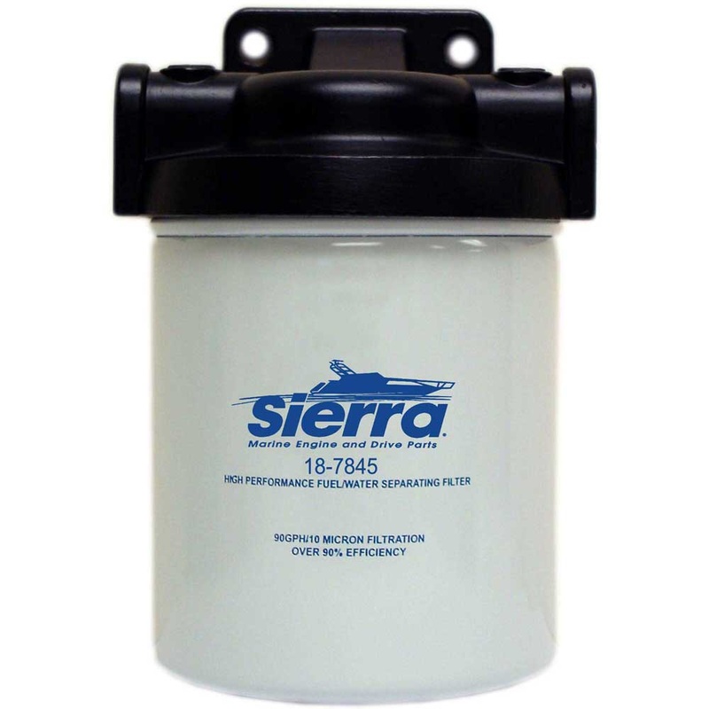 Fuel Water Separator Kit 21 Micron Complete With Spin on Filter Sierra 18-7852-1