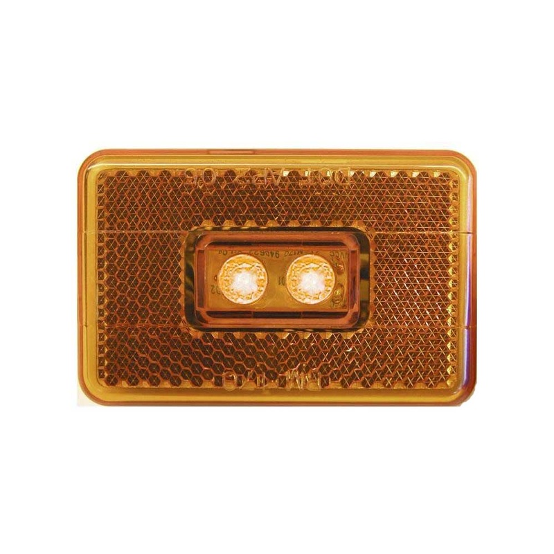 Light LED Amber Side Light Piranha – Peterson V170A Clearance Side Marker Light with Reflex