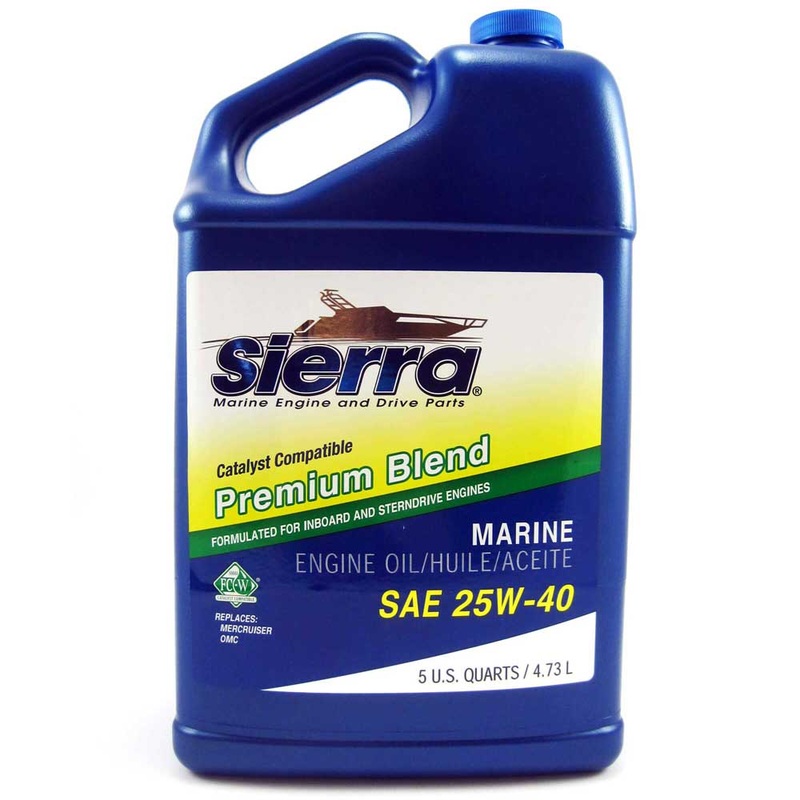 Oil – Engine – Catalyst Marine Engine Oil 25W-40 Five Quart Jug 18-9400CAT-4