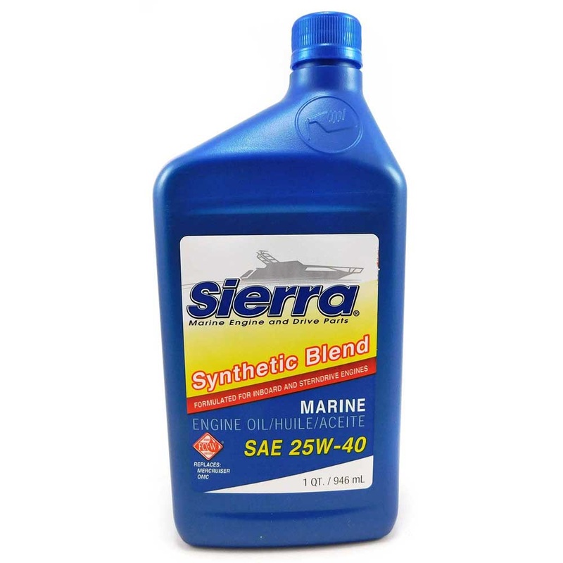 Oil – Engine – Marine Engine Oil 25W-40 One Quart