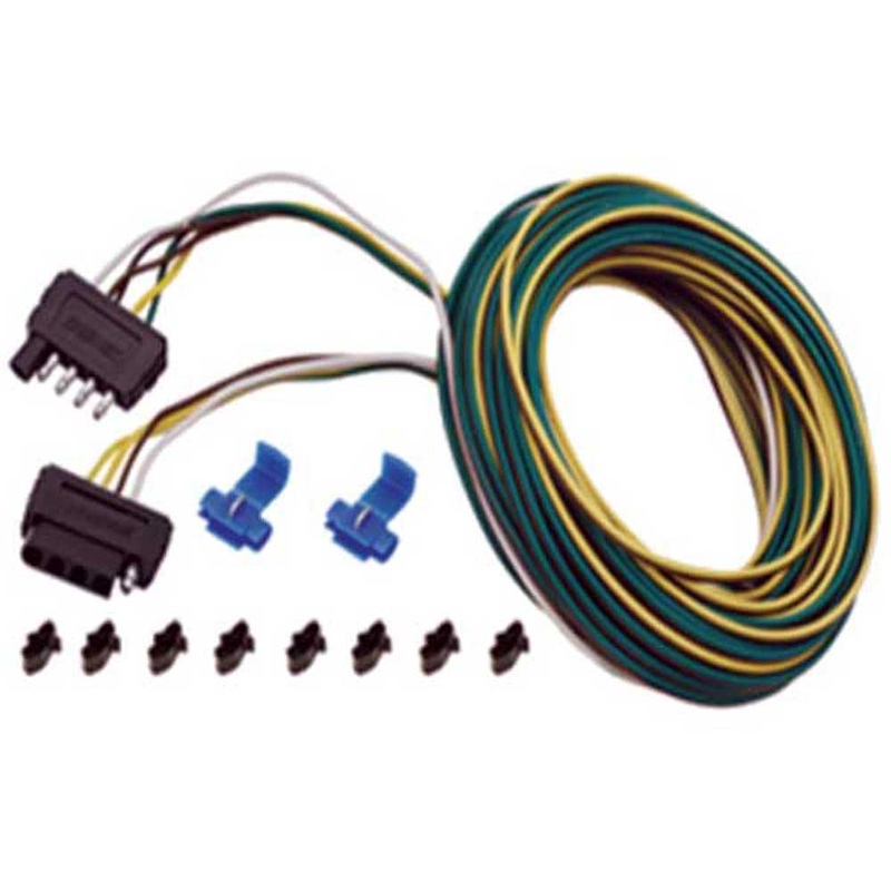 Wire Kit 5 Way Wishbone Trailer Wiring Kit 25′ by Wesbar