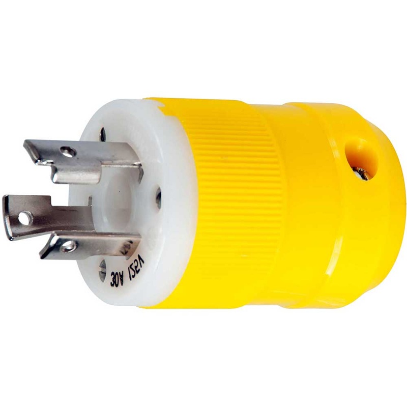 30 Amp 125 Volt Locking Male Plug