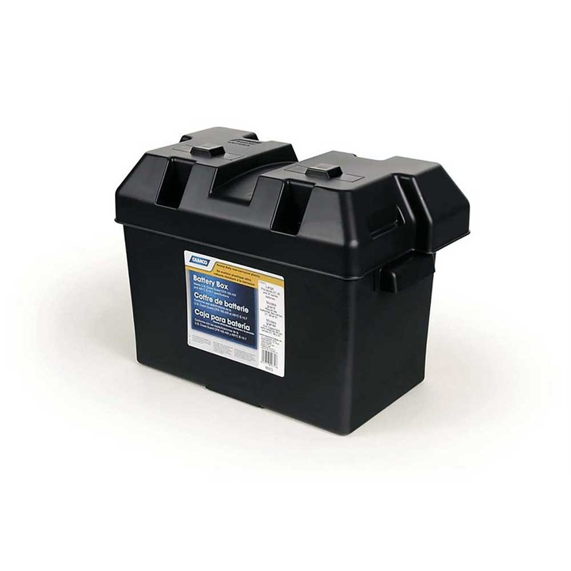 Battery Box With Strap And Mounting Hardware 27 – 30 – 31 Series Camco Box 55372