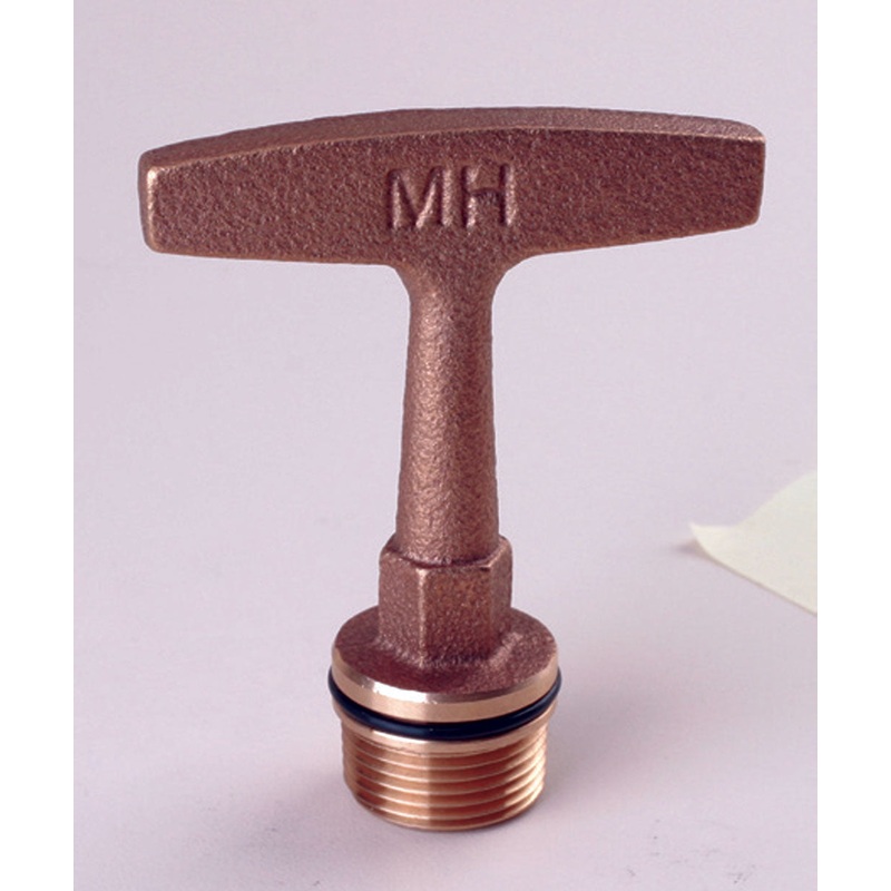 Drain Plug 3/4 Inch NPT T-Handle Bronze Garboard WITH LIP AND O-Ring Style By Marine Hardware PLUG0.750-TOR