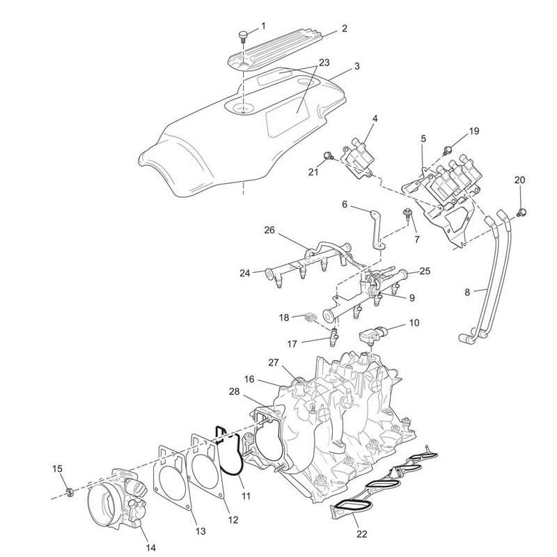 Fuel Rail Port – Left Side WITHOUT Pocket PCM 6.0L PCM OEM R086004A