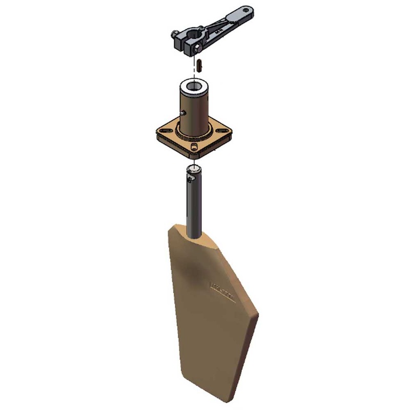 Rudder Assembly Starboard Keyed  – Flat Tiller Arm Keyed For Port Or Starboard RPTNSB-P