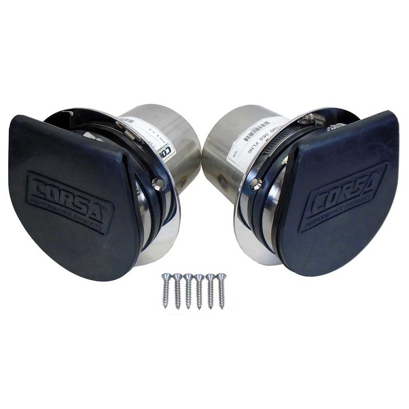 4 Inch. Exhaust Tips With Flapper Corsa Performance 11050