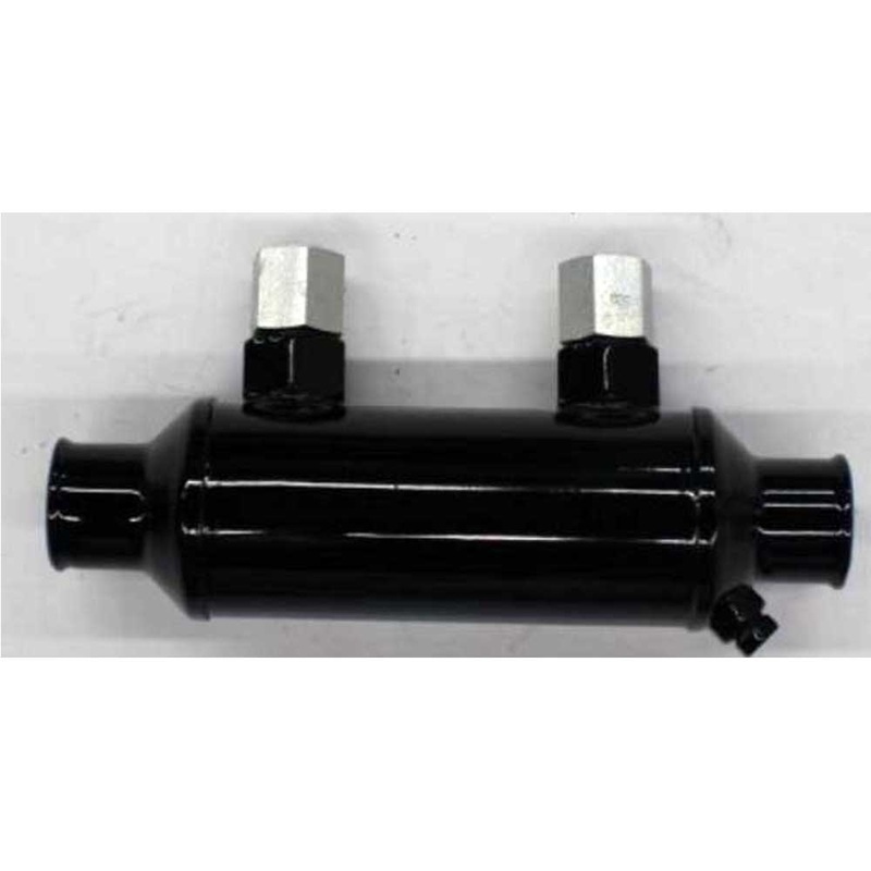 Oil Cooler Transmission  Indmar OEM 5 Inch Oil Cooler With O-Ring Adaptors for 3/8 Fittings 1-1/4 Inch O.D. OEM 49-5150