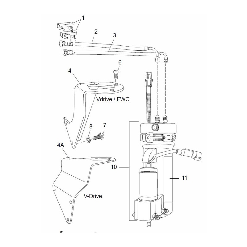 Fuel Return Line Assembly Crusader 8.1L PCM OEM RA085091