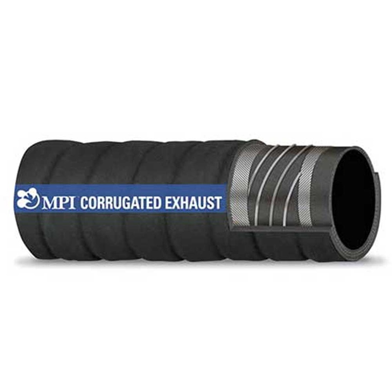 Hose Exhaust Hose Hardwall Corrugated With Wire 4 Inch I.D. MPI Brand Hose 252-4000