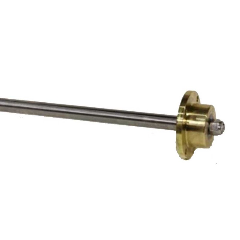 1-1/8 X 5 Inboard Shaft System With Inverted Hurth Steel Coupler Dual Taper 50.00 Assembled Length
