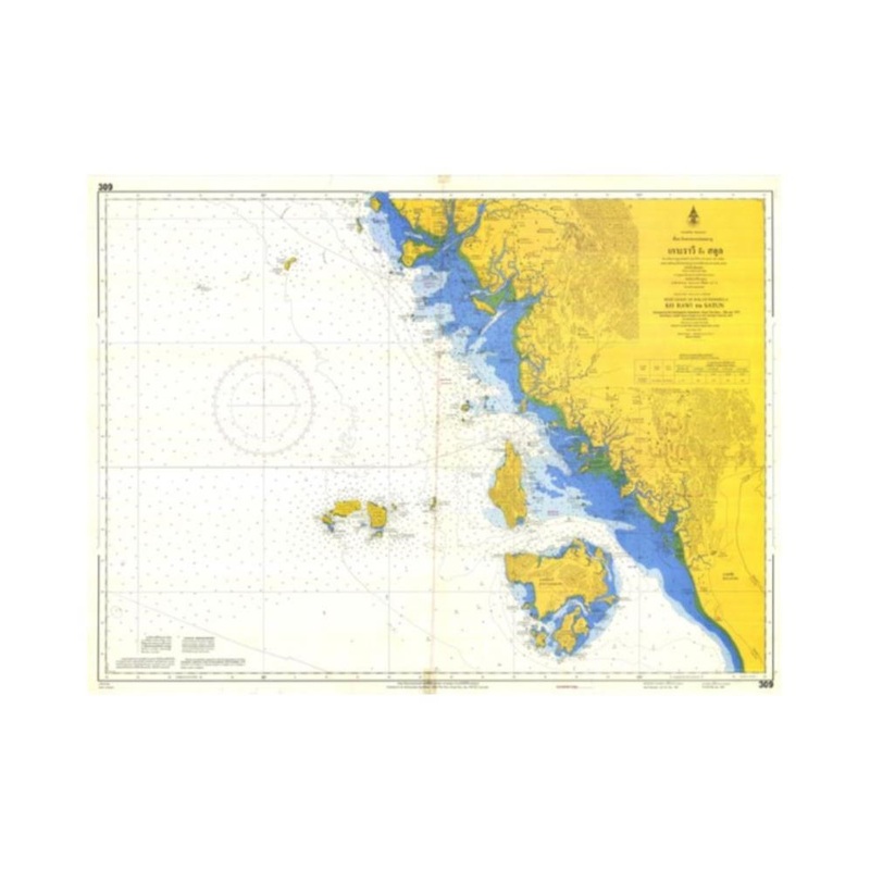 Marine Chart Thailand (Andaman) 309 Ko Rawi to Satun
