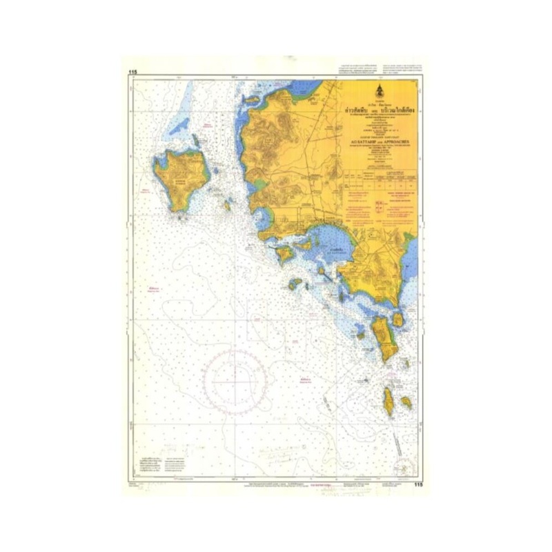 Marine Chart Thailand (Gulf of Thai – East) 115 Ao Sattahip and Approaches