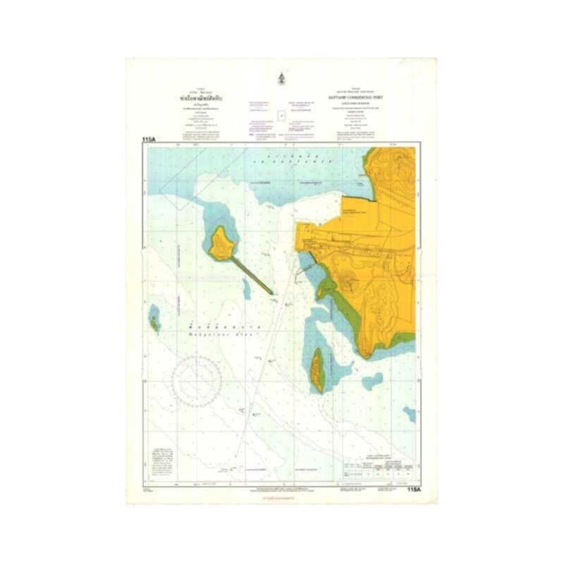 Marine Chart Thailand (Gulf of Thai – East) 115A Sattahip Commercial Port (Chuk Samet Harbour)