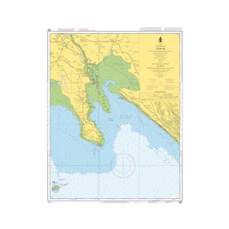 Marine Chart Thailand (Gulf of Thai – East) 121 Ao Trat