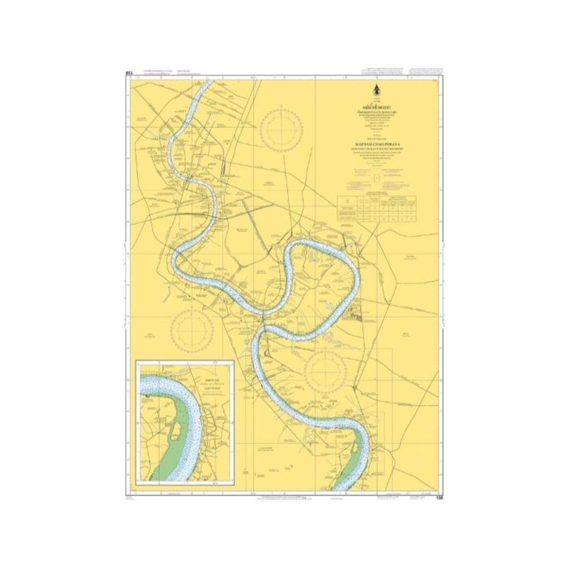 Marine Chart Thailand (Gulf of Thai – East) 138 Samut Prakan to Krung Thon Bridge