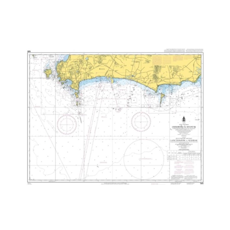 Marine Chart Thailand (Gulf of Thai – East) 141 Laem Thoraphim to Ko Kharm